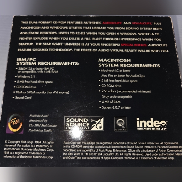 STAR WARS - PERSONAL MULTIMEDIA COLLRCTION CD-ROM - PRE-OWNED - Picture 2 of 6